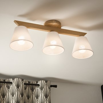 Brilagi - Пристельова люстра ANTHONY 3xE14/40W/230V дуб/білий