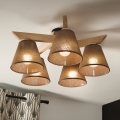 Brilagi - Пристельова люстра ANTHONY 5xE14/40W/230V дуб/коричневий