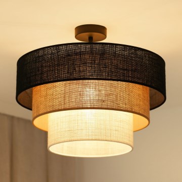 Brilagi - Пристельова люстра ASPEN LUNETA 1xE27/15W/230V діаметр 45 см чорний/бежевий/кремовий