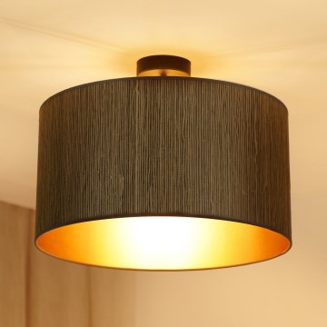 Brilagi - Пристельова люстра BOSTON ROLLER 1xE27/15W/230V діаметр 45 см солома коричневий/золотий
