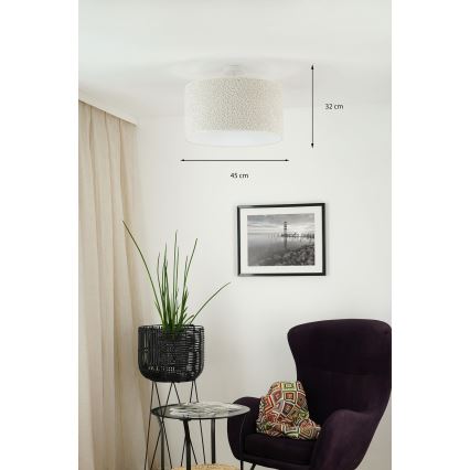 Brilagi - Пристельова люстра BOUCLE ROLLER 1xE27/15W/230V діаметр 45 см кремовий