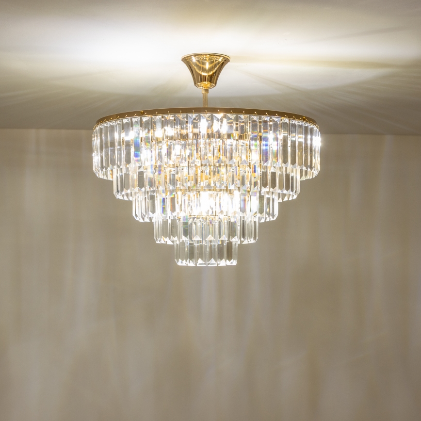 Brilagi - Пристельова люстра CRYSTAL 5xE14/40W/230V золотий
