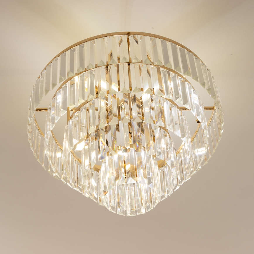 Brilagi - Пристельова люстра CRYSTAL 5xE14/40W/230V золотий
