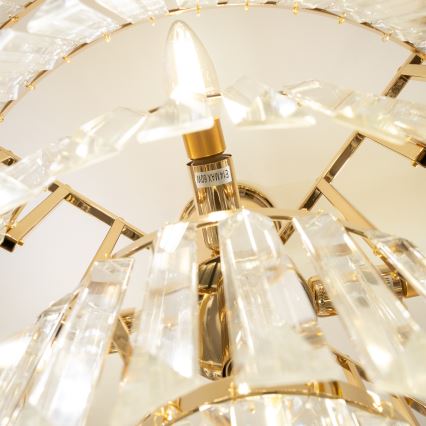 Brilagi - Пристельова люстра CRYSTAL 5xE14/40W/230V золотий