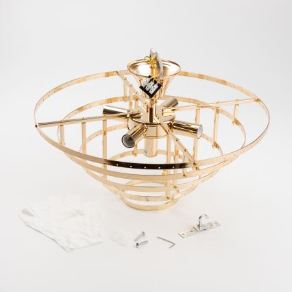 Brilagi - Пристельова люстра CRYSTAL 5xE14/40W/230V золотий