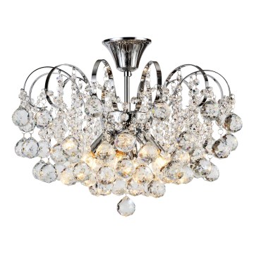 Brilagi - Пристельова люстра CRYSTAL 6xE14/60W/230V глянцевий хром