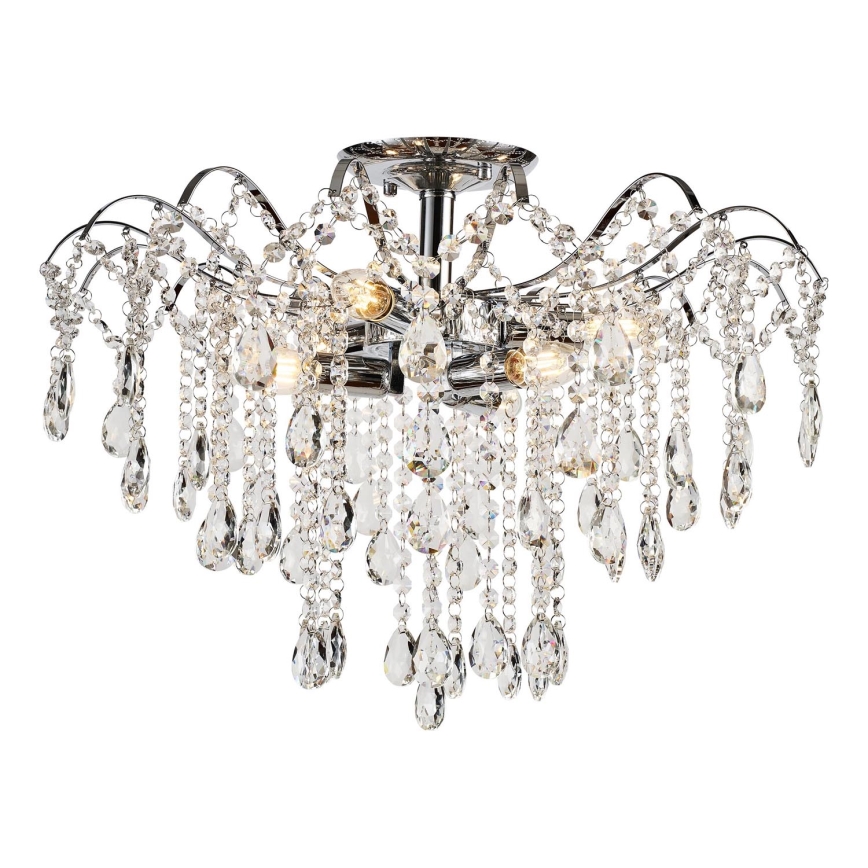 Brilagi - Пристельова люстра CRYSTAL 6xE14/60W/230V глянцевий хром
