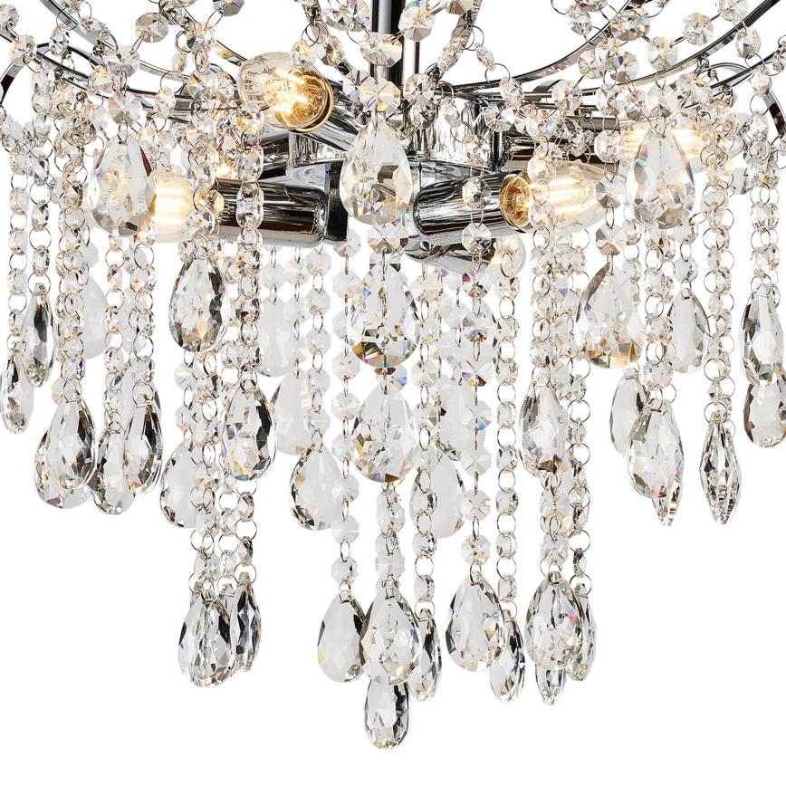 Brilagi - Пристельова люстра CRYSTAL 6xE14/60W/230V глянцевий хром