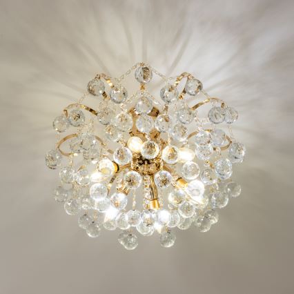 Brilagi - Пристельова люстра CRYSTAL 6xE14/60W/230V золотий