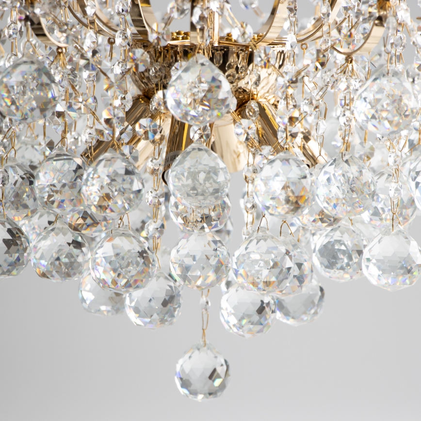 Brilagi - Пристельова люстра CRYSTAL 6xE14/60W/230V золотий