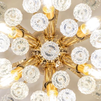 Brilagi - Пристельова люстра CRYSTAL 6xE14/60W/230V золотий