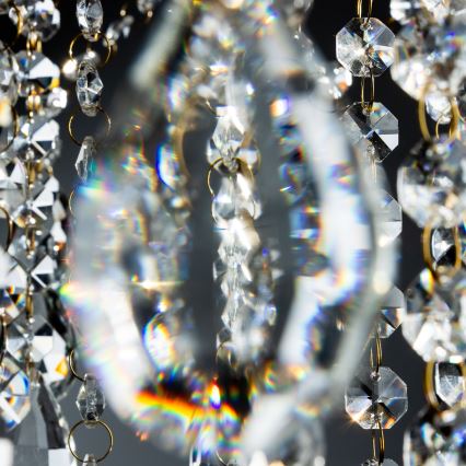 Brilagi - Пристельова люстра CRYSTAL 6xE14/60W/230V золотий