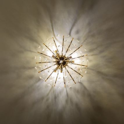 Brilagi - Пристельова люстра CRYSTAL 6xE14/60W/230V золотий