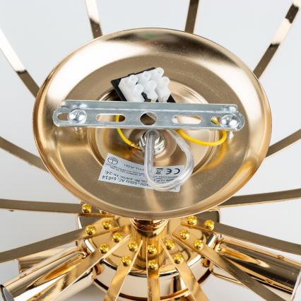 Brilagi - Пристельова люстра CRYSTAL 6xE14/60W/230V золотий