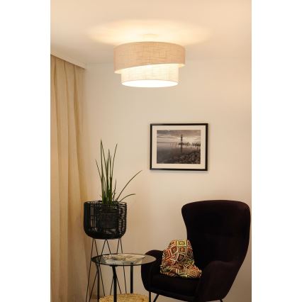 Brilagi - Пристельова люстра DOVER SHINE 1xE27/15W/230V діаметр 50 см сірий/кремовий
