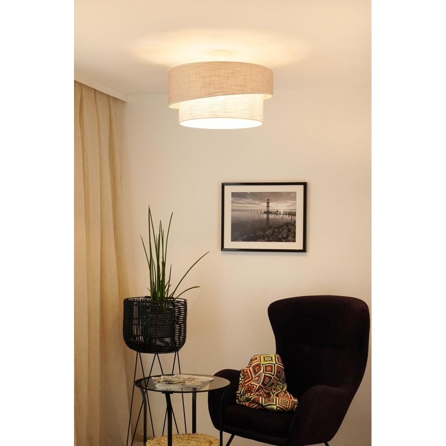Brilagi - Пристельова люстра DOVER SHINE 1xE27/15W/230V діаметр 50 см сірий/кремовий