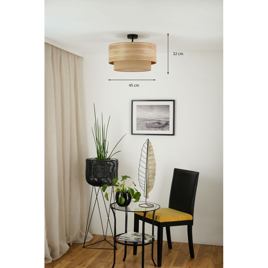 Brilagi - Пристельова люстра MONTANA BOHO 1xE27/15W/230V діаметр 45 см коричневий