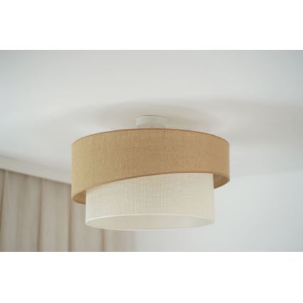 Brilagi - Пристельова люстра SHINE 1xE27/15W/230V діаметр 50 см бежевий/кремовий