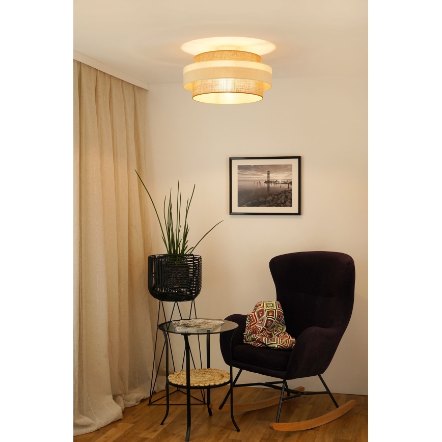 Brilagi - Пристельова люстра SPACE LIGHT 1xE27/15W/230V діаметр 50 см бежевий/кремовий