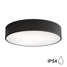 Brilagi - Потолочный светильник для ванной комнаты CLARE 3xE27/24W/230V диаметр 40 см черный IP54