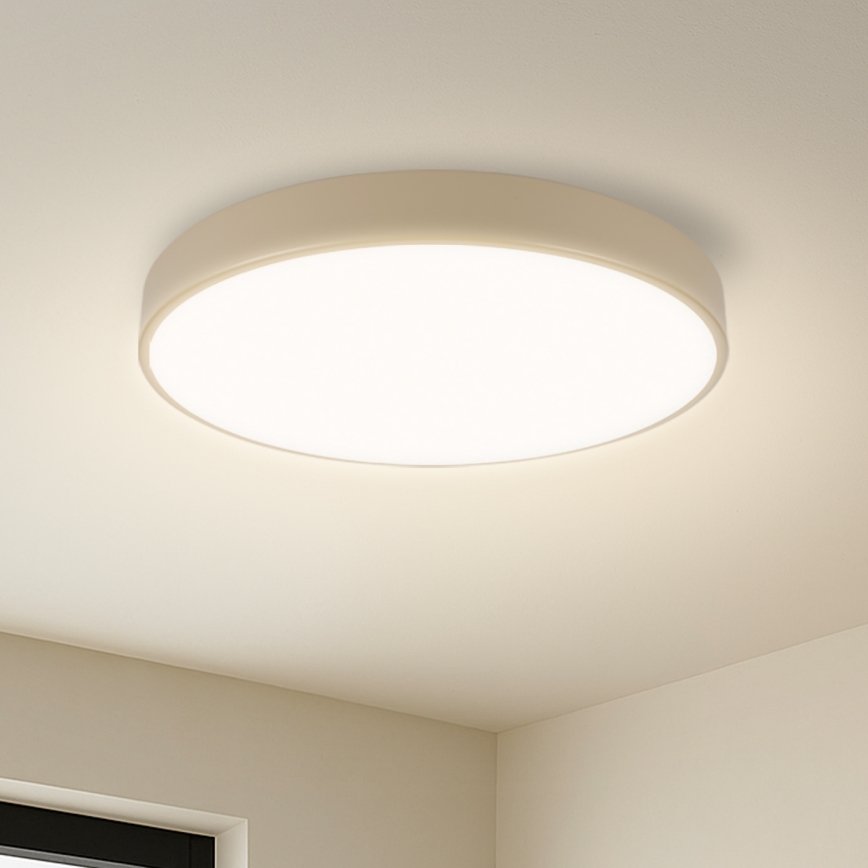Brilagi - Регулируемое потолочное светильник POOL LED/48W/230V 3000-6000K пр. 40 см бежевый + пульт дистанционного управления