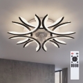 Brilagi - регулируемый по яркости потолочный вентилятор с LED, 70W/230V, диаметр 76 см, черный, с пультом дистанционного управления