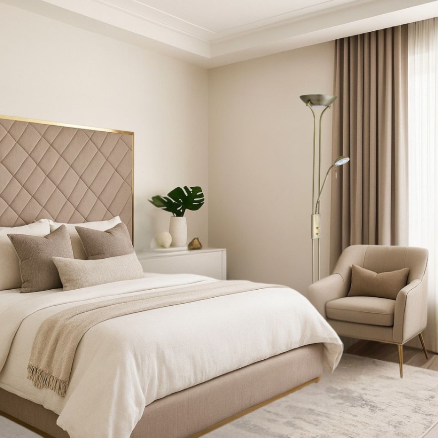 Брілагі - Регульована підлогова лампа СКАРЛЕТТ 1xR7s/230W/230V + 1xG9/40W бронзова