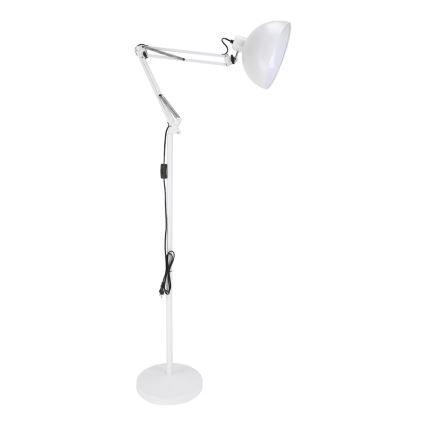 BRILAGI - Регульована підлогова лампа TASKER 1xE27/60W/230V 157 см біла