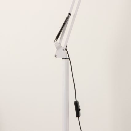 BRILAGI - Регульована підлогова лампа TASKER 1xE27/60W/230V 157 см біла