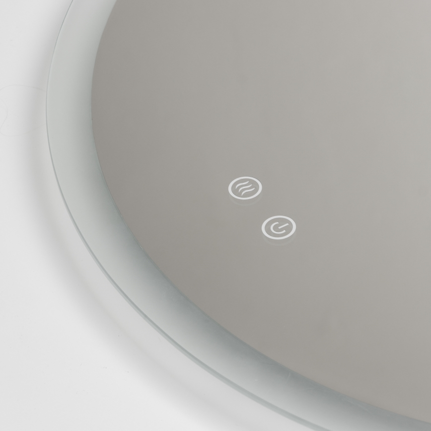 Brilagi - LED підігрівне дзеркало для ванної кімнати CLARA PRO LED/19W/230V діаметром 60 см IP44 CRI 90 з регулюванням яскравості + CCT