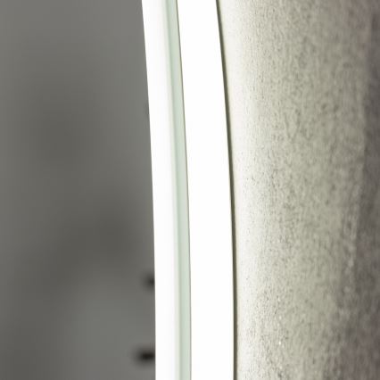 Brilagi - LED підігрівне дзеркало для ванної кімнати CLARA PRO LED/19W/230V діаметром 60 см IP44 CRI 90 з регулюванням яскравості + CCT