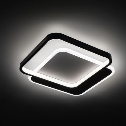 Brilagi - світлодіодний регульований стельовий світильник FLARE LED/43W/230V 3000-6000K 39,5x45 cm білий/чорний + пульт дистанційного керування