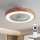 Brilagi - регульований LED стельовий світильник із вентилятором LED/38W/230V 3000-6500K 3000-6500K, діаметр 50 см, рожевий/дуб + пульт дистанційного керування