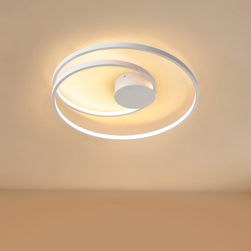 Brilagi - затемнюваний стельовий світильник TWISTER LED/48W/230V 3000-6000K Ø 50 см, білий + пульт дистанційного керування