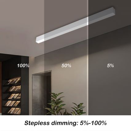 Brilagi - LED-стельовий світильник з регульованою яскравістю SLEEKLINE SMART LED/40W/230V 3000-6000K Wi-Fi Tuya білий + пульт дистанційного керування