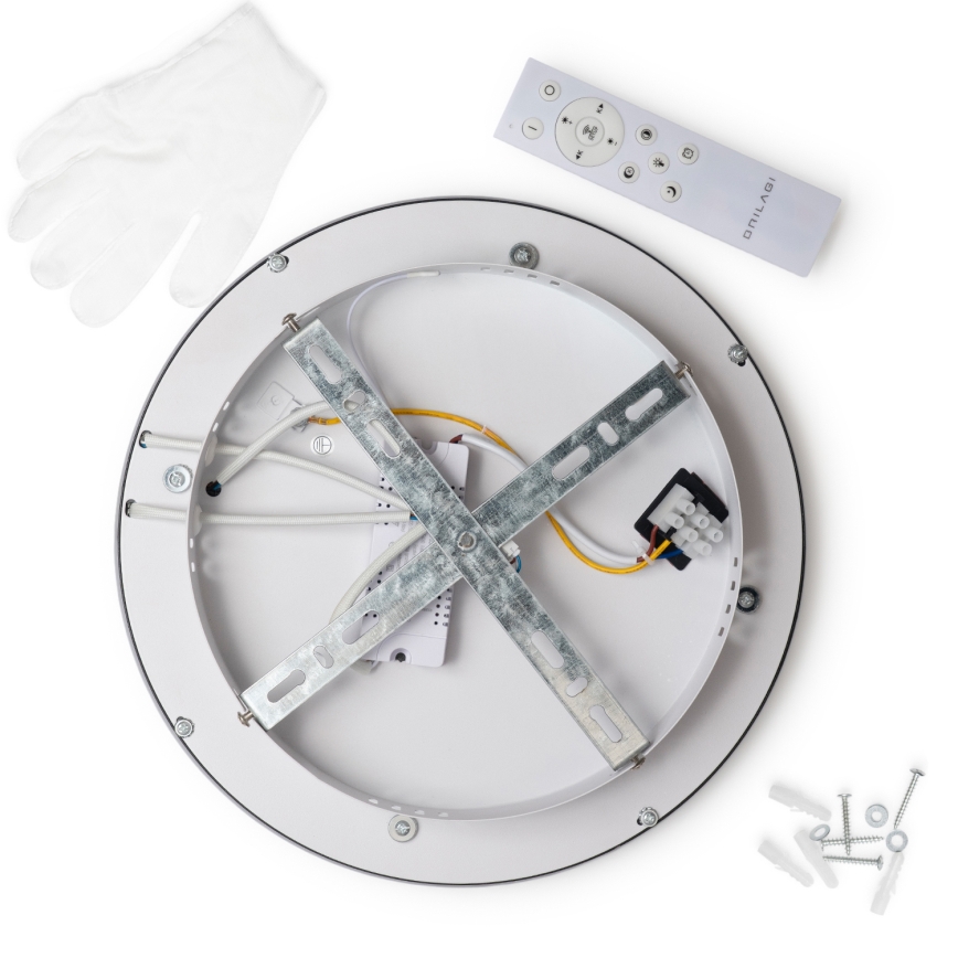 Brilagi - Світлодіодний димований стельовий світильник TRIVARO LED/72W/230V 3000-6000К діам. 40 см + пульт дистанційного керування