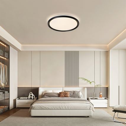 Brilagi - диммируемый светодиодный потолочный светильник RIVO LED/72W/230V 3000-6000K черный, диаметр 50 см + пульт дистанционного управления