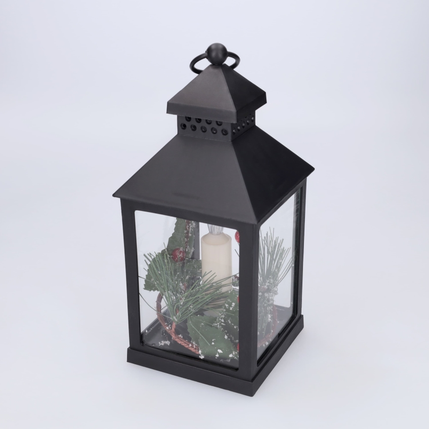 BRILAGI - Різдвяна LED-декорація, ліхтар LED/3xAAA, чорний
