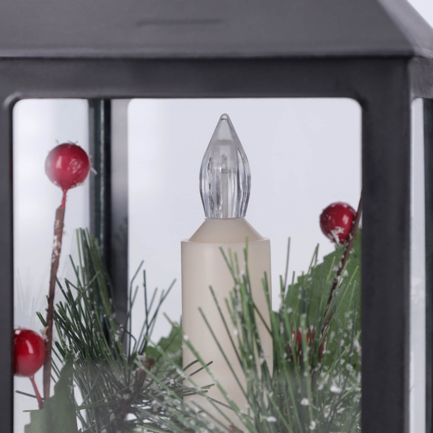 BRILAGI - Різдвяна LED-декорація, ліхтар LED/3xAAA, чорний