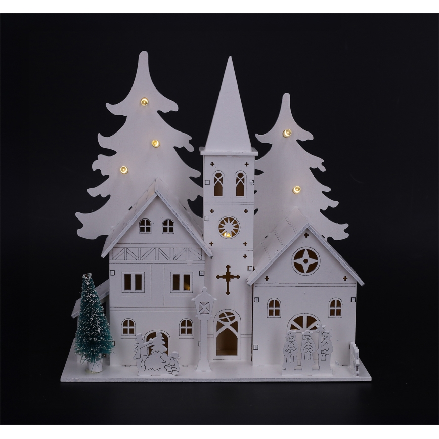 Brilagi - Різдвяна LED-прикраса капличка LED/2xAA