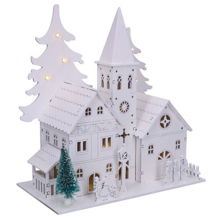 Brilagi - Різдвяна LED-прикраса капличка LED/2xAA