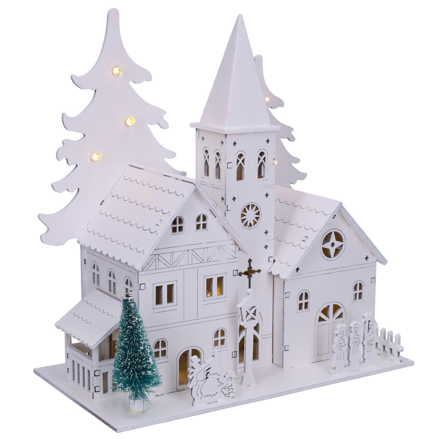 Brilagi - Різдвяна LED-прикраса капличка LED/2xAA