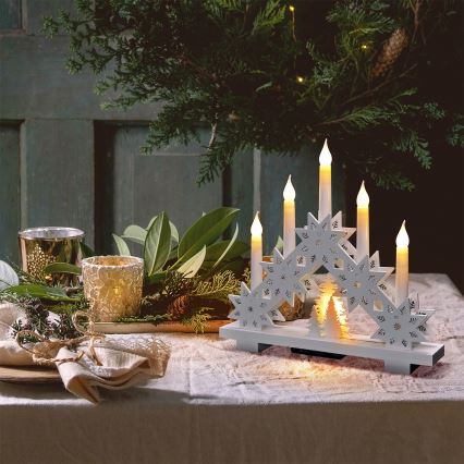 Brilagi - Різдвяний світлодіодний свічник 5xLED/2xAA