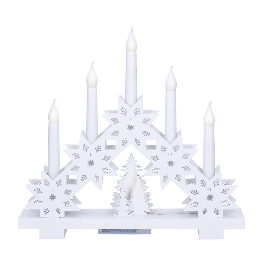 Brilagi - Різдвяний світлодіодний свічник 5xLED/2xAA