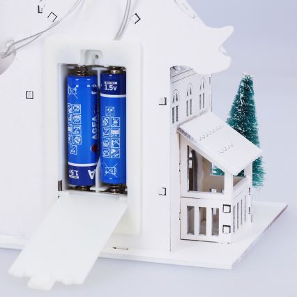 Brilagi - рождественское LED-украшение LED/2xAA миниатюрная церковь