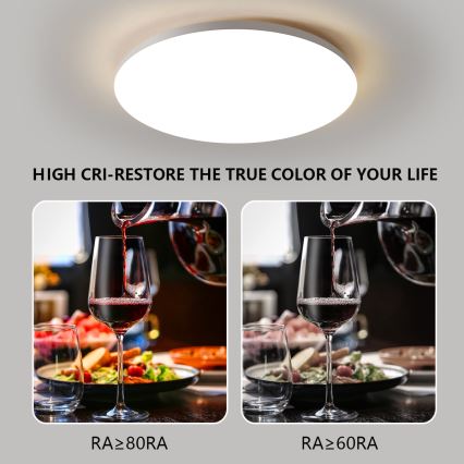 Brilagi - LED затемнюваний стельовий світильник SMART LED/36W/230V діам. 48 cm 2700-6500K Wi-Fi Tuya + пульт дистанційного керування