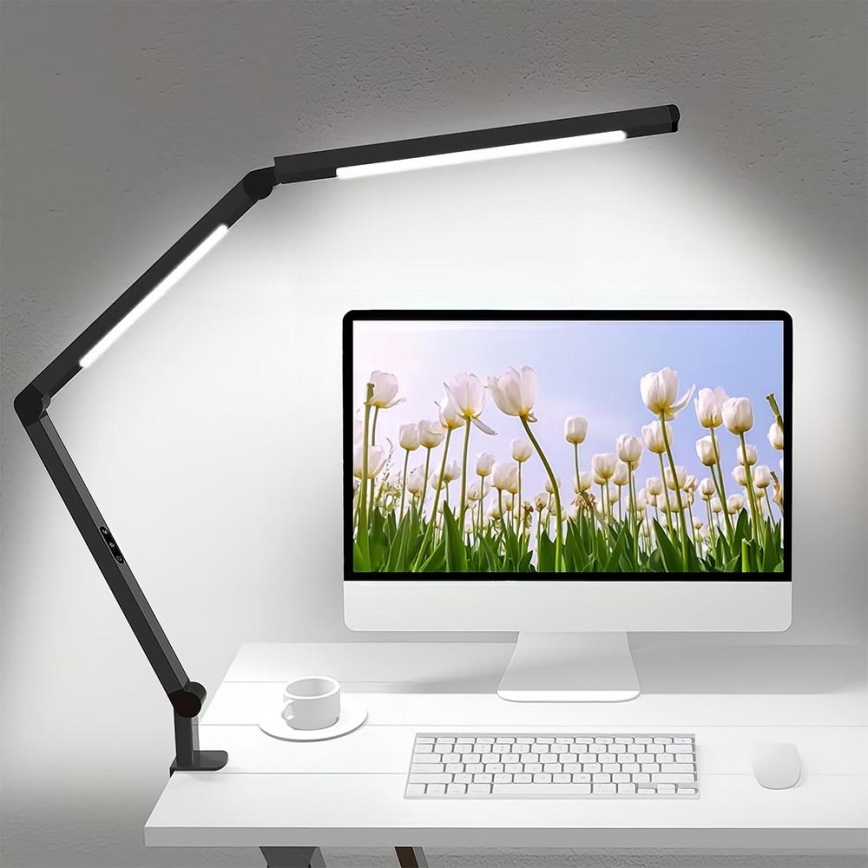 Brilagi - Сенсорна гнучка настільна LED лампа з регулюванням яскравості VARIO LED/12W/230V 3000/4000/5000/6500K CRI 92 чорний