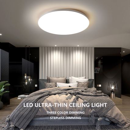 Brilagi - диммируемый потолочный светильник SMART LED/36W/230V, диаметр 48 см, 3000-6000K, Wi-Fi (Tuya, Beacon) + дистанционное управление