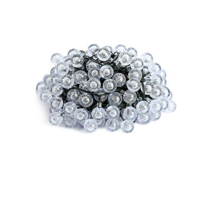 Brilagi - LED солнечная декоративная гирлянда BUBBLE, 100 светодиодов, 8 режимов, 10 м, IP65, тёплый белый, 600 mAh