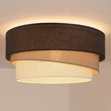 Brilagi - стельний світильник TRIO 1xE27/60W/230V, діаметр 40 см, коричневий/бежевий/білий